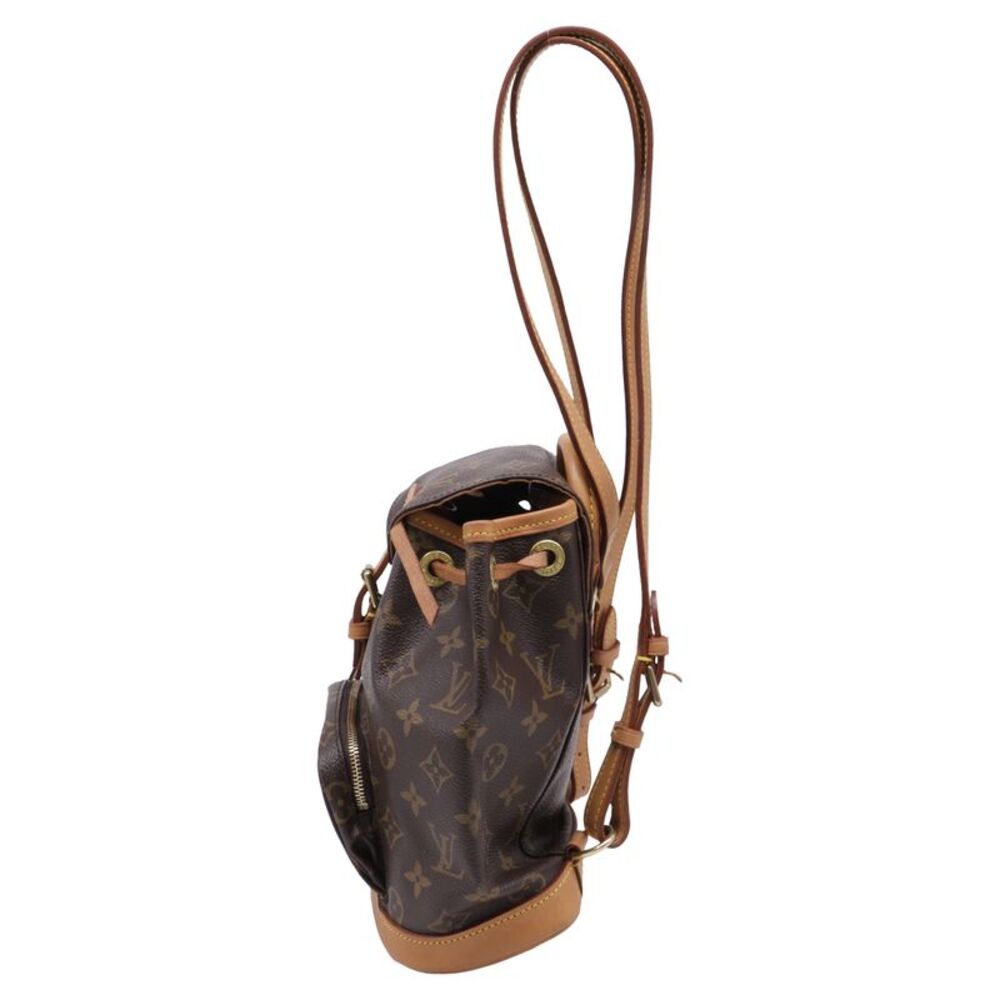 Louis Vuitton Montsouris Mini Backpack in Brown Coated Canvas - Picture 3 of 12